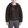 'Berne' Women's Modern Hooded Jacket - Dark Brown -Outfit Go Shop WHJ64DBN OnBody Front 1024x1024@2x