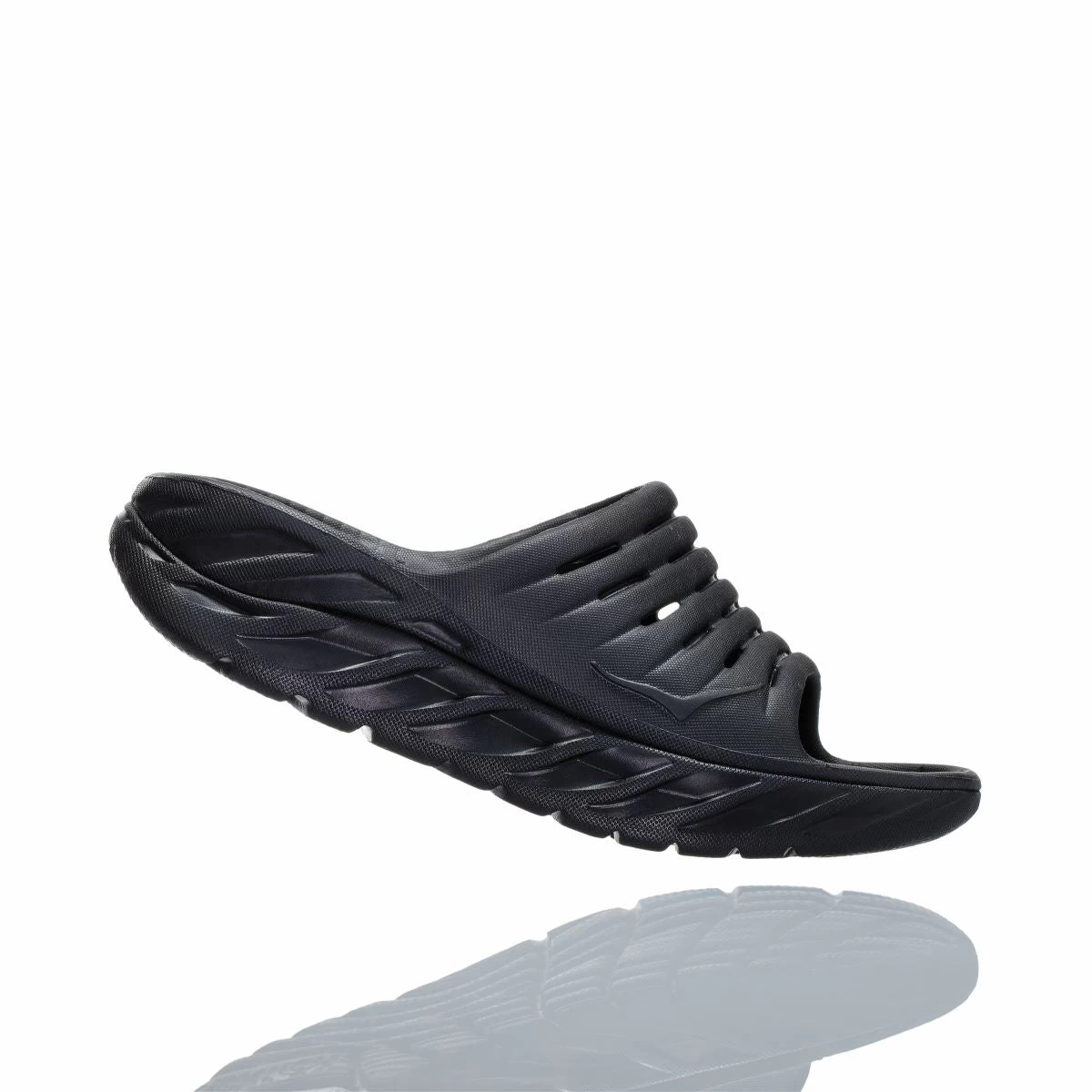 'HOKA' Women's Ora Recovery Slide - Black/Black 6 'HOKA' Women's Ora Recovery Slide - Black/Black - Image 4