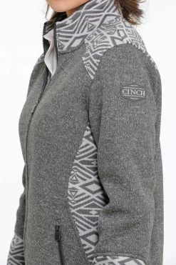 'Cinch' Women's Sweater Knit Jacket - Heather Charcoal 7 'Cinch' Women's Sweater Knit Jacket - Heather Charcoal -Outfit Go Shop maj9840002 4 2095 detail 1024x1024@2x