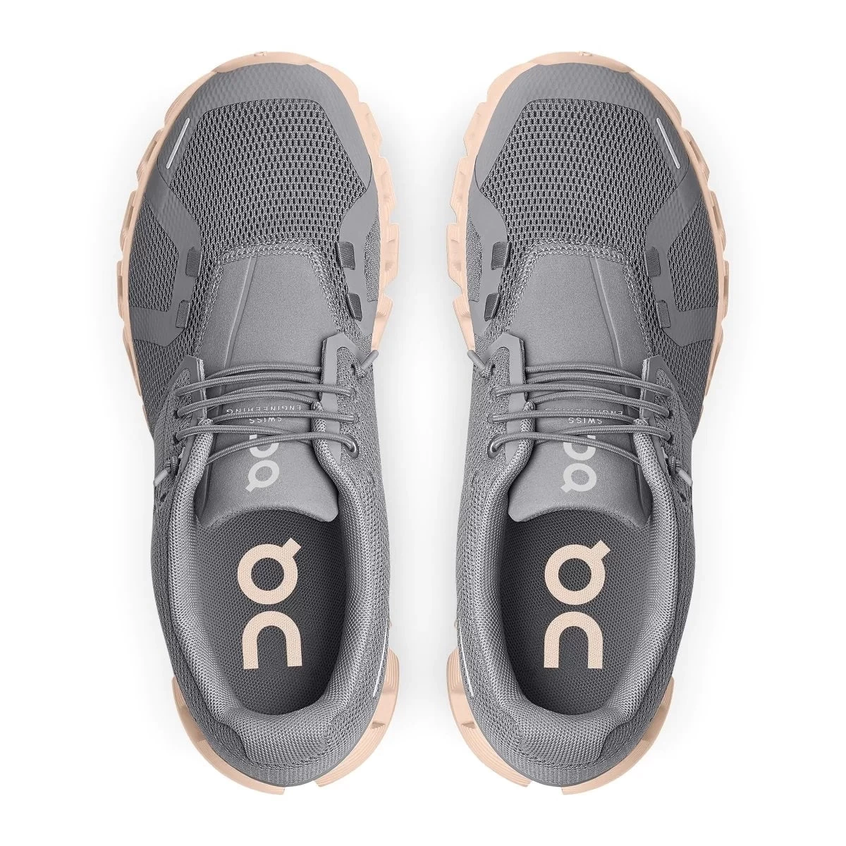 'On Running' Women's Cloud 5 - Zinc / Shell 4 'On Running' Women's Cloud 5 - Zinc / Shell - Image 2