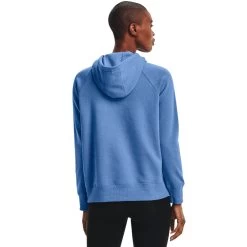 'Under Armour' Women's Rival Fleece Logo Hoodie - River / White -Outfit Go Shop s7.V5 1356318 488 BC 1024x1024@2x