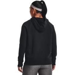 'Under Armour' Women's Rival Fleece Big Logo Foil Outline Hoodie - Black -Outfit Go Shop s7.V5 1369421 002 BC 1024x1024@2x