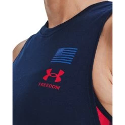'Under Armour' Women's Freedom Repeat Muscle Tank - Academy / Red -Outfit Go Shop s7.V5 1370071 408 COLLAR 1024x1024@2x