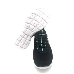 'Skechers' Women's Summits-Cool Classic - Black / Turquoise -Outfit Go Shop skecherssummits3 cd1326d2 f5f9 4e7c 897f a6431aeba6ff 1024x1024@2x